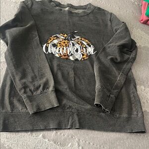 Thankful Graphic Sweater - Thanksgiving